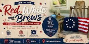 ✨ RED, WHITE & BREWS: Patriotic Finger Knit Pillow