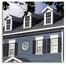 Background, architecture, backdrop, banner, beautiful, botanic, bright. Fog Blue White And Navy Shutters Yes Dream Home House Exterior Blue House Colors White Exterior Houses