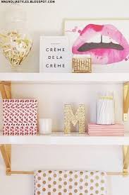 Looking for craft room organization ideas? Pink Black White And Gold Office Craft Room Inspiration Two Million Miles