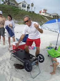 Beach Utility Cart Get Your Gear To The Beach In One Trip Beach Table Beach Cart Beach Supplies