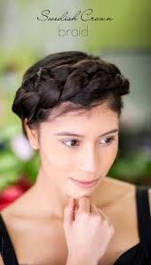 A long shiny spectacular pair of earrings will make you look. Swedish Crown Braid Tutorial