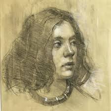 Wisdom" . Charcoal // vellum board Using my messy messy art style. Ig:  @eloisearts_