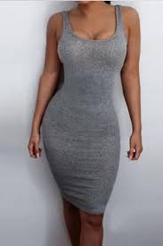 Hollow Out V Neck Bodycon Dress Grey Bodycon Dresses Ribbed Bodycon Dress Casual Summer Dresses