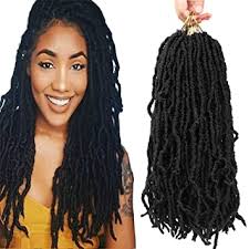 Maybe you would like to learn more about one of these? Amazon Com New Soft Locs Crochet Hair 18 Inch 6 Packs Faux Locs Curly Wavy Crochet Braids Fiber Synthetic Hair African Hair Extensions 18inch 6pcs 1b Beauty