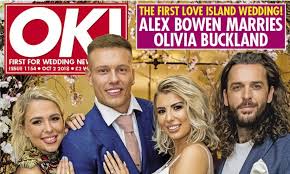 Alex And Olivia Bowen S Nuptials Inside Love Island S First Wedding Daily Mail Online