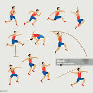 Des Athlètes Athlétisme Hommes Ensemble Vecteurs libres de droits et plus d'images vectorielles de Saut en longueur - Saut en longueur, Saut à la perche, Illustration - iStock