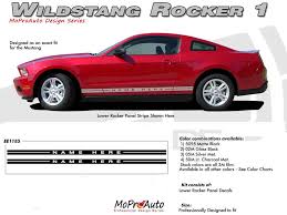 Details About Lower Rocker Panel Stripes Factory Style Decal Graphics 2005 2014 Mustang Text
