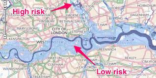 The london fire brigade received around 70 calls about flooding in croydon. London Map Of Risk Of Flooding From Rivers And Sea