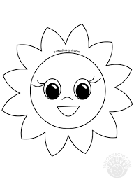 Disegno Fiore Sorridente Da Colorare Tuttodisegnicom