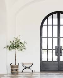 Faux Potted Olive Tree Arched Doors Potted Olive Tree Home