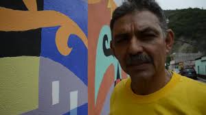 José Ramiro Morales, vecino de Sinaca, habla de su experiencia, tras  finalizar el mural del Salón Comunal.