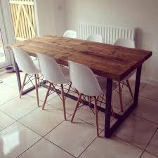 Reclaimed Industrial Chic 6 8 Seater Dining Table Bar Cafe Etsy Metal Dining Table 8 Seater Dining Table Dining Table