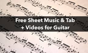 Sheet music and tab for drop d guitar. Sheet Music And Tabs For Classical Guitar Fingerstyle Guitar Primo Guitar