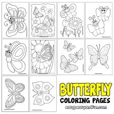 Download and print out this butterfly coloring page. Butterfly Coloring Pages Free Printable From Cute To Realistic Butterflies Easy Peasy And Fun