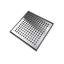 Neodrain Square Shower Drain With Removable Quadrato Pattern Grate 4 Inch Brushed 304 Stainless Steel With Watermark Shower Drain Stainless Stainless Steel