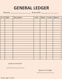 Atm receipt with ledger balance and atm balance. General Ledger Template Word Templates Book Keeping Templates General Ledger Template Printable