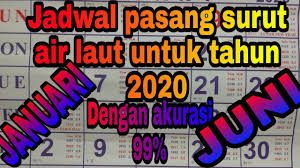 Pasang surut adalah naik atau turunnya permukaan air laut yang disebabkan oleh pengaruh gaya gravitasi bulan dan matahari. Jadwal Pasang Surut Air Laut Dengan Akurasi 99 Youtube