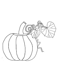 Pumpkin With Leaf Coloring Page In 2020 Leaf Coloring Page Coloring Pages Leaf Coloring