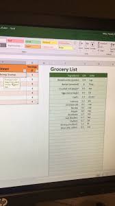 Grocery List Generator In Excel Video Microsoft Excel Tutorial Excel Tutorials Microsoft Excel Formulas
