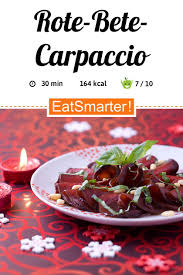Rote Bete Carpaccio Mit Pinienkernen Rezept Rezepte Rote Bete Lebensmittel Essen