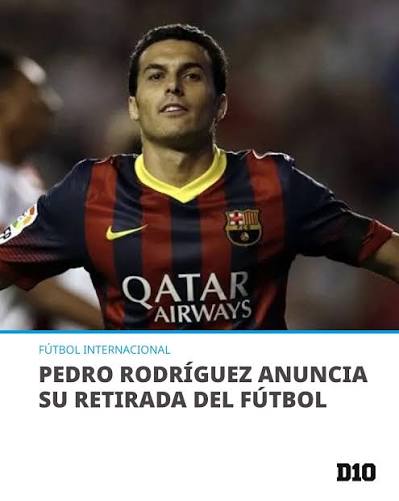 📌 Pedro Rodríguez anunció su retirada del fútbol a los 39 años con un vídeo grabado en el Camp Nou, el estadio donde comenzó su trayectoria y donde se consolidó como uno
