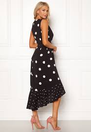 An elastic waist adds definition and shape while staying super. Ax Paris Black And White Spot Dress Off 68 Plc Com Qa