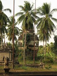 Khmer Wat Behind Palm Trees In Battambang Cambodia Travel Battambang Battambang Cambodia
