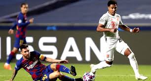 Muller slips a pass down the left for half time: Ruthless Bayern Hammer Barcelona 8 2 To Reach Champions League Semi Final Channels Television