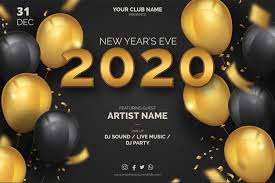 Download Elegant New Year S Eve Poster Template For Free Poster Template New Years Eve Vector Free