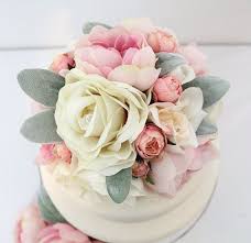 Wedding Cake Topper Rose Quartz Pink Peony Ivory Pink Rose Etsy Silk Flower Cake Topper Flower Cake Toppers Wedding Cakes With Flowers