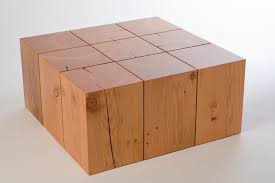 Love This Solid Wood Block Coffee Table Created By Made From Reclaimed Beams Woodworking Furniture Furniture Simple Coffee Table