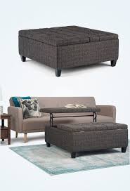 ?5 pieces set include?comes with 1 corner sofa 2 armless sofas 1 coffee table with tempered glass top 1 ottoman providing relaxation for up to 4 persons. 43 Storage Ottomans To Declutter And Organize Your Home Download Autocad Blocks Drawings Details 3d Psd