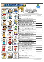 The simple present (also called present simple or present indefinite) is a verb tense which is used to show repetition, habit or generalization. Simple Present Tense To Simple Past Tense Regular Verbs English Esl Worksheets For Distance Learning And Physical Classrooms
