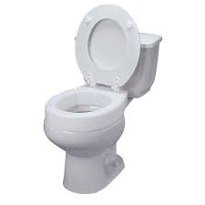 Dmi Elongated Hinged Elevated Toilet Seat In White 641 2571 0005 The Home Depot