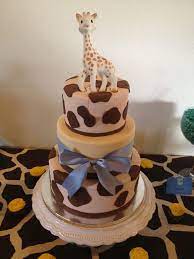 Baby Giraffe Shower Cake