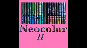 caran dache neocolor ii swatching 84 colors watercolor crayons