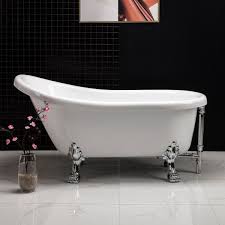 If you are interested in our products, please contact us as soon as possible. á… Woodbridge 59 Heavy Duty Acrylic Slipper Clawfoot Bath Tub With Chrome Feet Chrome Drain Overflow Woodbridge