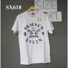 Desain gambar kartun & animasi. Sx618 Baju Kaos Distro Original Skumanick Gambar Tengkorak Kartun Desain Skullcross Kaos Putih Shopee Indonesia
