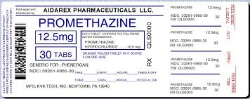 Ndc 33261 865 Promethazine Hydrochloride Promethazine