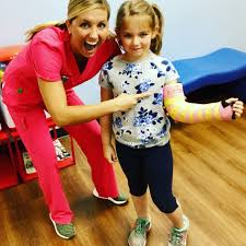 Miss Autumn Got To Sign Her First Cast Today Thank You Sweet Girl Toughgirl Drbuzz Pinkandyellow Cast Tough Girl Sweet Girls Open Shoulder Tops