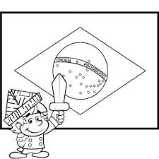 Desenho De Bandeira Do Brasil No Dia Da Independencia Para Colorir Tudodesenhos