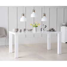 Petegem Dining Table Metro Lane Size 75cm H X 180cm W X 80cm D Colour Table Top High Gloss White Dining Table Solid Wood Table Tops Solid Oak Table