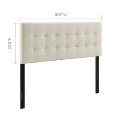 Teagan tufted queen headboard in black white. Modway Emily Queen Upholstered Fabric Headboard Mod 5170