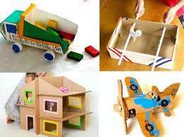 Cut out several different size circles in a large box with a flip top lid (this is a winter boot box). Diy Toy Making Workshop Tickikids Dubai
