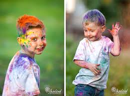 Learning colours for kids is a changing environment for them because their world is constantly growing and by dr. Wheeland Photography Emge Family Powdered Paint War