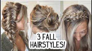 3 Easy Fall Hairstyles For Medium Long Hair Youtube Medium Long Hair Hair Styles Fall Hair