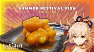 Yoimiya Specialty Dish: Summer Festival Fish Dango - YouTube