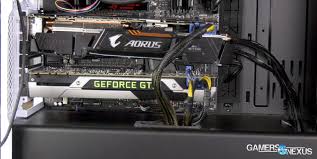 Things like gpu's are designed from the factory to run hot and the nvidia gpu's are designed to run up to 80c before thermal throttling from the factory. Video Card Sag Test Thermals Frequency On Drooping Gpu Gamersnexus Gaming Pc Builds Hardware Benchmarks