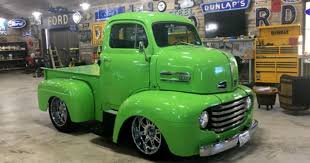 Image result for Chrome Green 1948 Truck