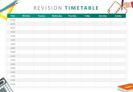 Revision Timetable Powerpoint Template Revision Timetable Revision Timetable Template Timetable Template
